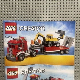 Instruction Manuals Only For LEGO CREATOR Construction Hauler & Excavator 31005