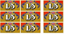 JOB 1.5 Gold Cigarette Rolling Paper (9 Booklets) MADE IN FRANCE Ships From LA