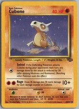 CUBONE 50/64 COMMON JUNGLE POKEMON UNLIMITED on eBay