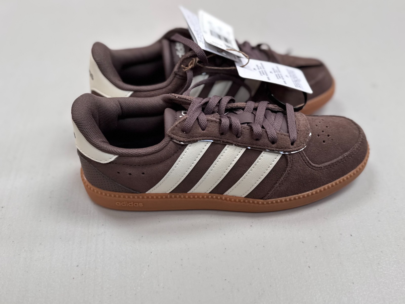 Adidas Breaknet Sleek JR9605 Brown Trainers UK 4 EU 36 2/3 Retro Gum Sole Sneake