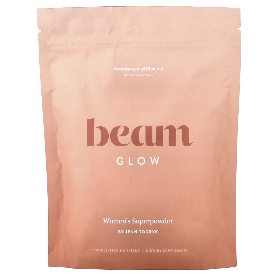 Glow, Strawberry Kiwi, 15 Stick Packs, 0.22 oz (6.3 g) Each