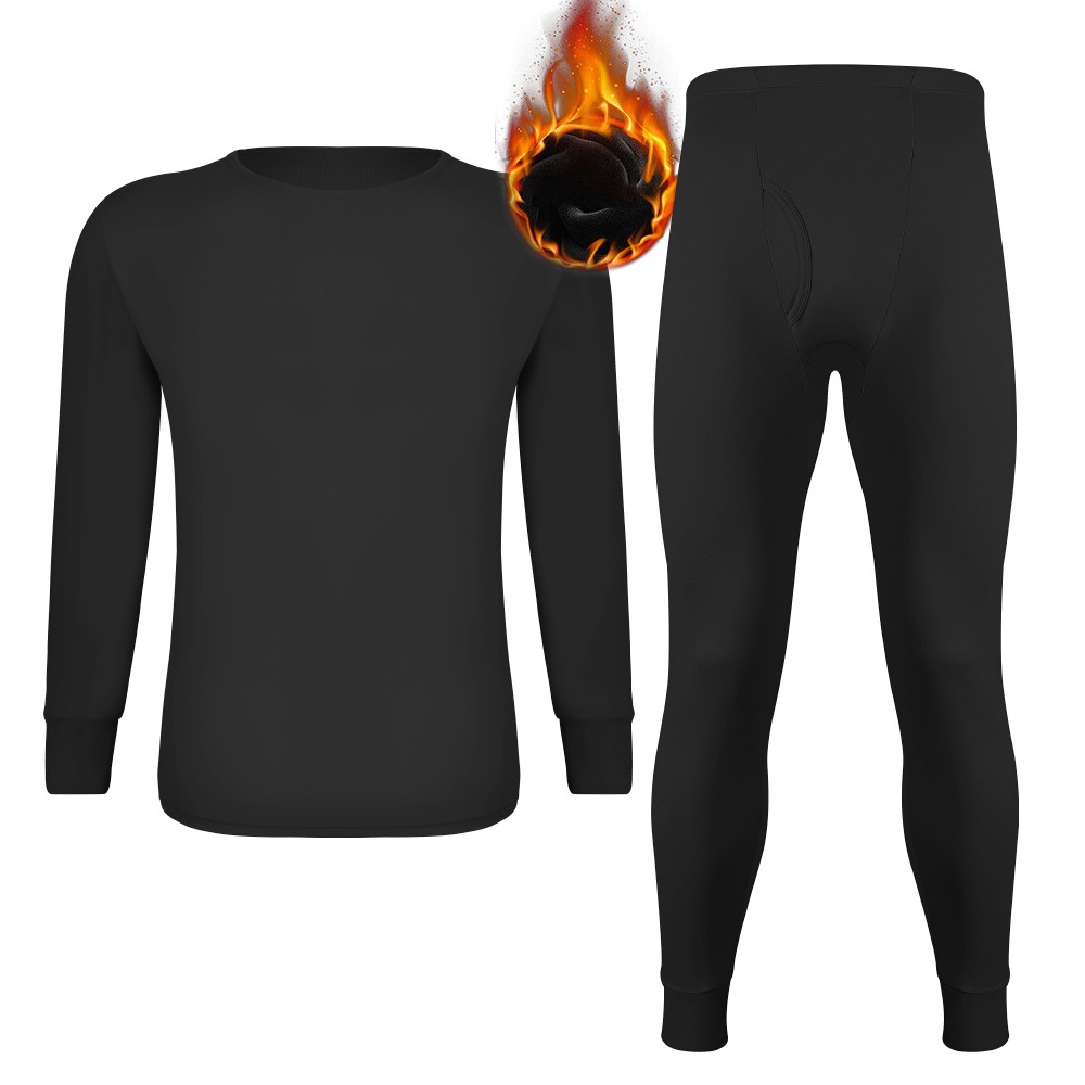 US Mens Thermal Underwear Set Base Layer Undershirts Long Johns Top Bottom Pants