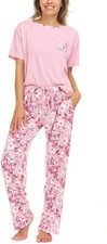 Flora Nikrooz Women 2-piece Super Soft Pajama Set Pink XXL 18-20 NWT