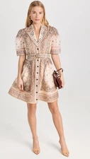 Zimmermann matchmaker mini shirt dress size 2