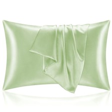 Hair Care Pillowcase Set, 2 Pack 20x26, Satin Soft, Green