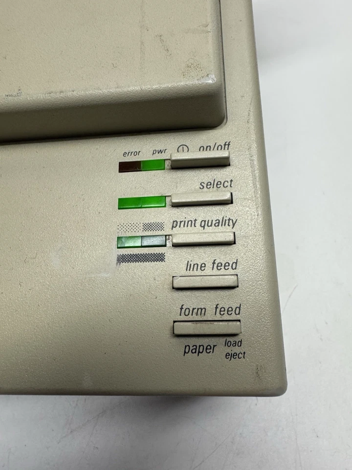 Vintage Apple Imagewriter II Printer G0010 Power On "Print Paper not Installed" - Image 3 of 4