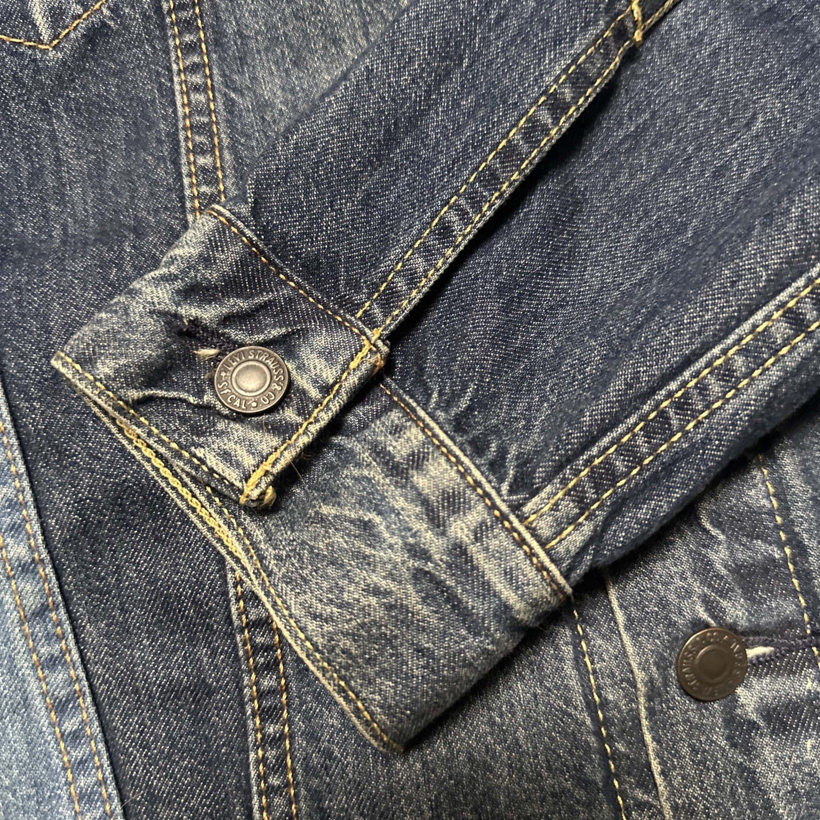 Levi Strauss Premium Big E Patchwork Two Tone Tru… - image 4