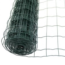 1.2m x 10m Green PVC Coated Galvanised Steel Wire Mesh Fencing Garden Euro Fence