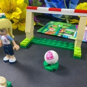Lego Friends Soccer Training Set Stephanie 2013 Dog Goal Ball 41011