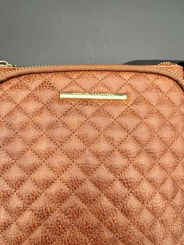 Steve Madden Crossbody Purse Adjustable Straps Multi Pockets Med Bag Black/Brown - Picture 9 of 15