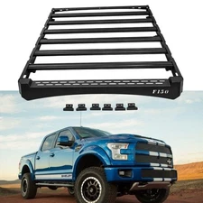 Versatile Roof Rack Cargo Luggage Carrier Basket Fit 2015-2024 Ford F-150 F150