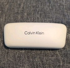 Calvin Klein Jeans White Optical Eyeglasses Hard Case Protective Storage