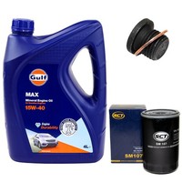 MotoröL Filter Set 15W-40 4 Liter + ÖLablassschraube FüR VW Passat 1.6 1.8 32B