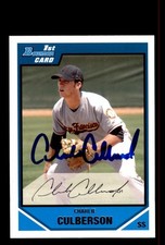 Signed Baseball Card Auto Charlie Culberson 2007 Bowman #BDPP52 SF Giants
