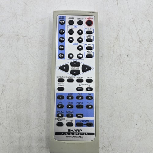 SHARP RRMCGA052AWSA Remote Control for XLMP131 Audio System CD Player OEM Works - Picture 5 of 8