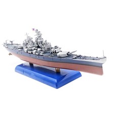 Alloy 1/1000 Scale WWII USS New Jersey BB-62 Battleship Model Toy Gift Display