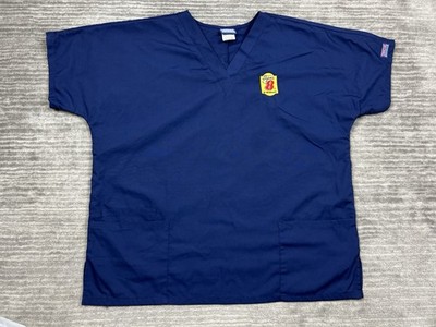 Super 8 by Wyndham Scrub Top Cherokee Workwear Short Sleeve Large V-Neck