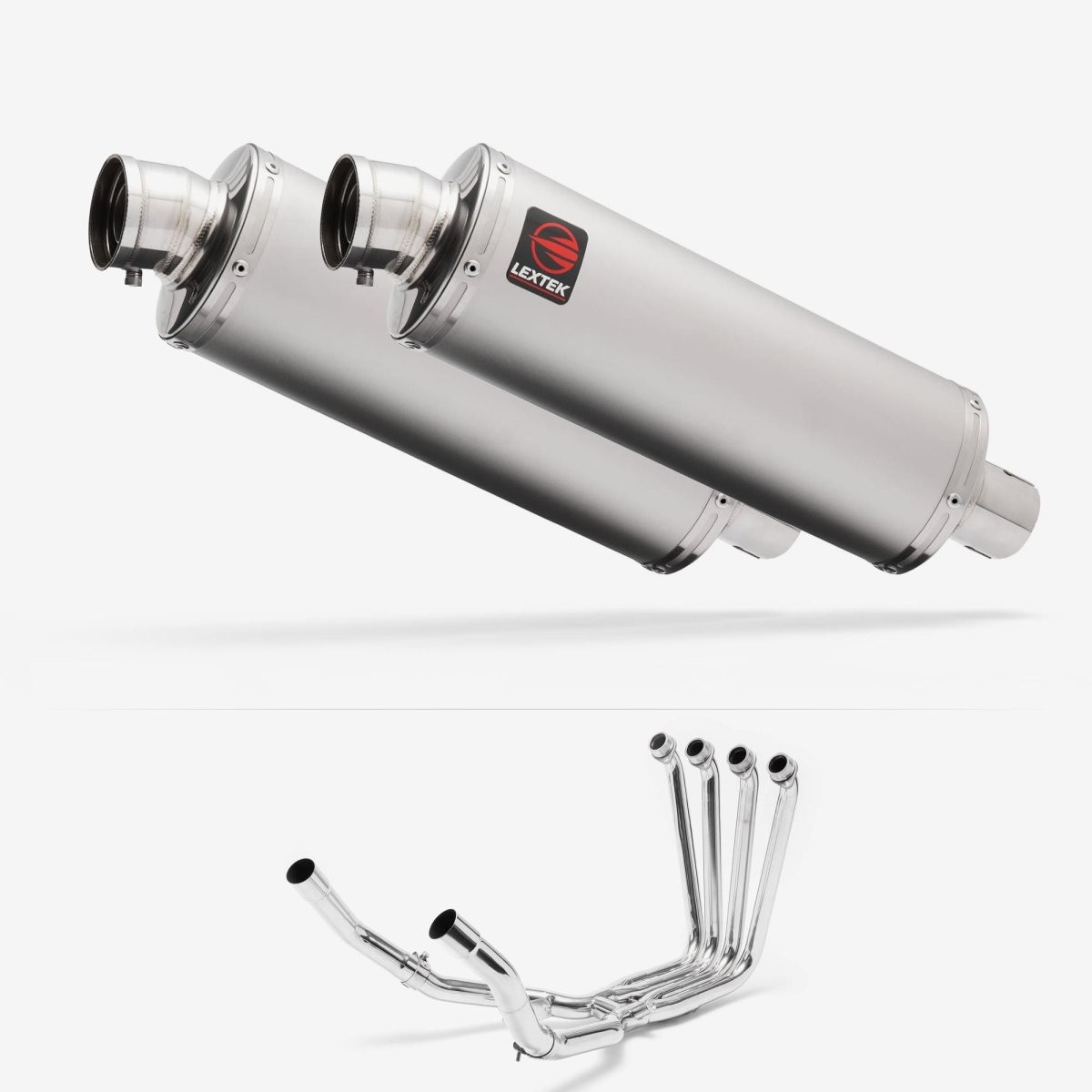 Lextek Stainless Steel OP1 Matt 350mm Exhaust System for Yamaha FJR1300 (01-19)