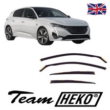 Heko Wind Deflectors For Peugeot 308 Mk3 2021-Up Tinted