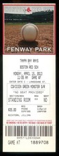 2013 Apr 15th Full Ticket Red Sox Rays Boston Marathon Incident Day Fenway Park