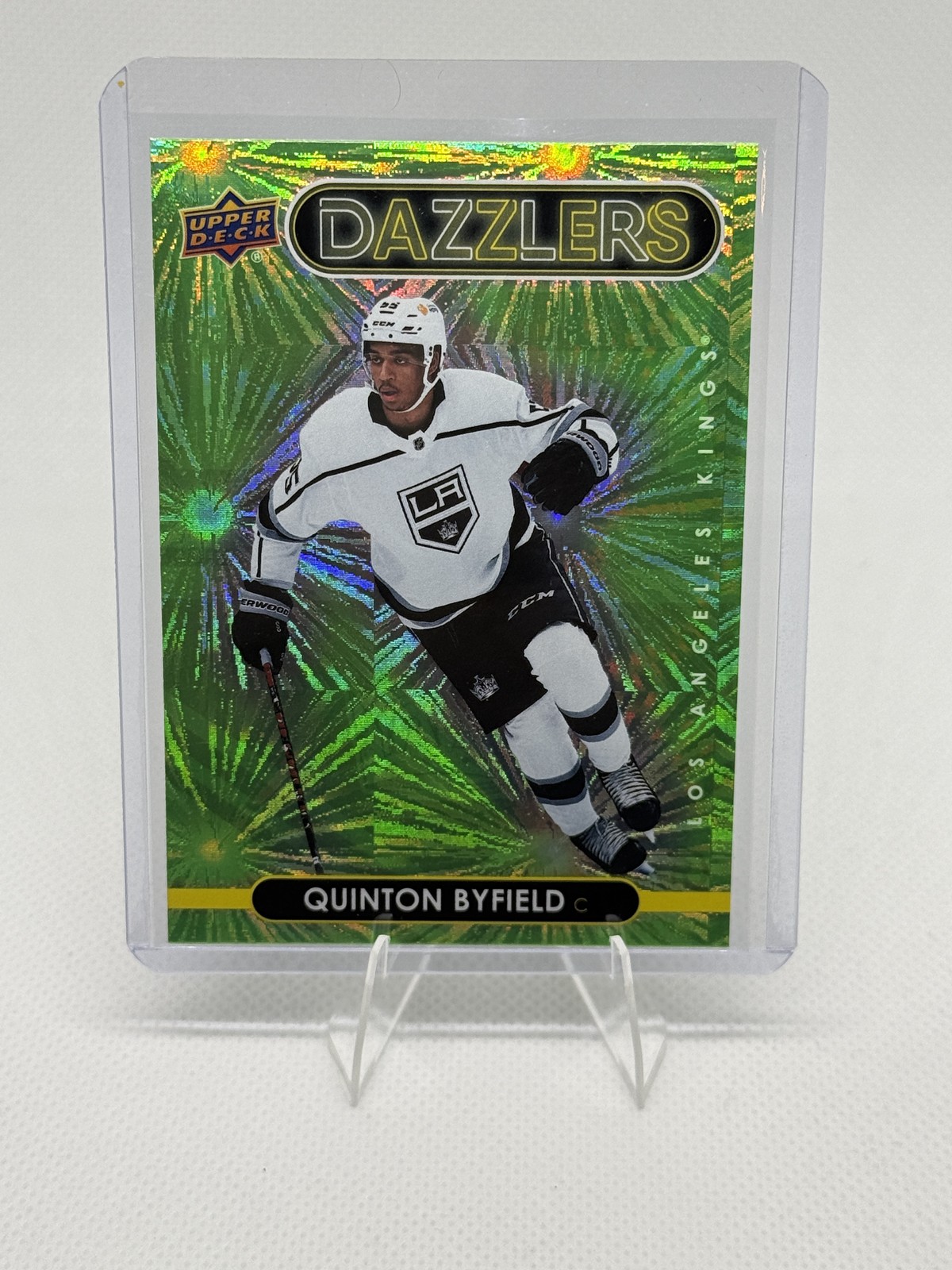2021-22 Upper Deck #DZ-23 Quinton Byfield Dazzlers Green