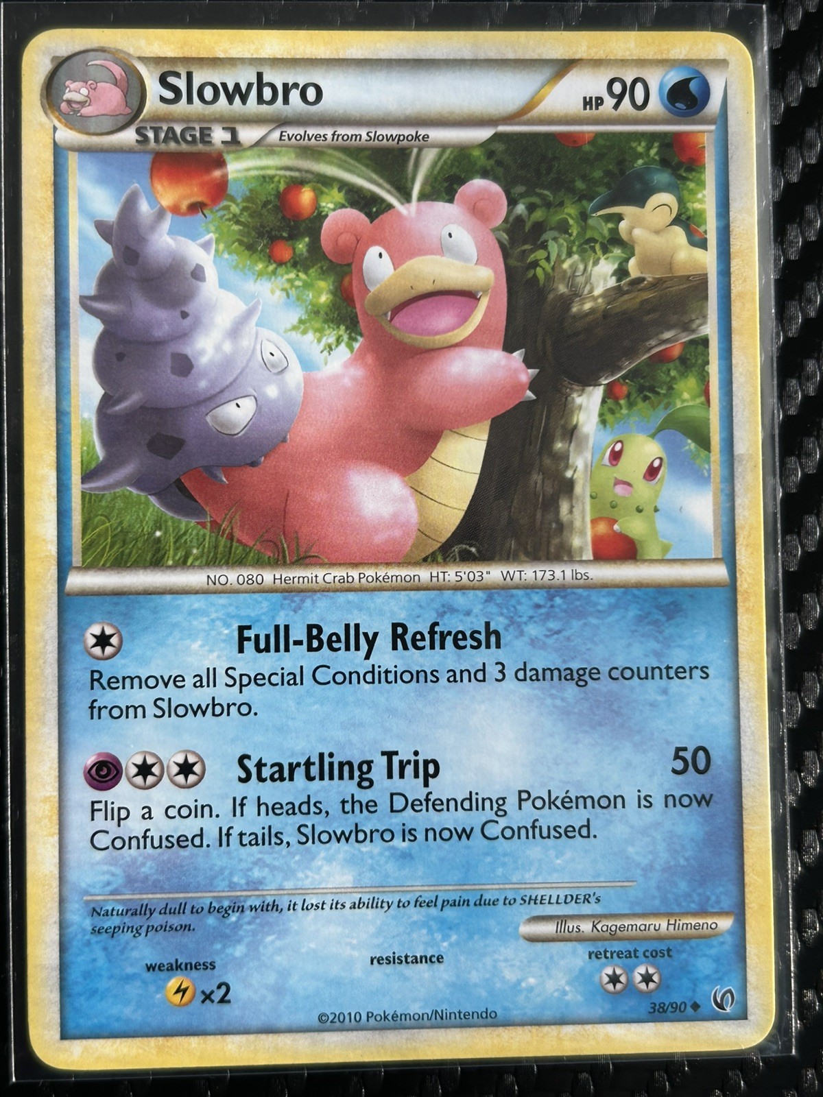Slowbro 38/90 HS Undaunted HeartGold SoulSilver 2010 Uncommon Pokémon LP