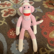Ozark Mountain Kids Old-Fashioned Sock Monkey Plush 20  Kids Toy Doll USA