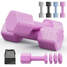 Adjustable Dumbbell Set 4 in 1 Hand Weights Pair