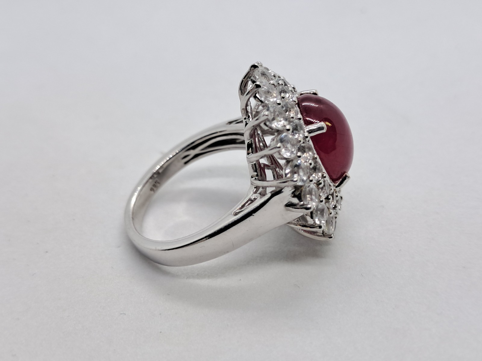 Large Red Ruby Chuck Clemency STS Solid 925 Sterl… - image 16