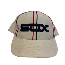 Vintage American Needle Chicago White Sox Fitted Hat Size 7 1/2 Acrylic & Wool