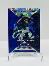 2025 Crusade -Crusade Jacob Misiorowski, Jacob Misiorowski #98 Blue Cracked Ice 