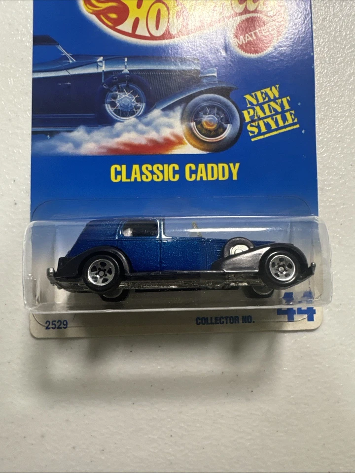 Hot Wheels 1992 tarjeta azul clásico caddy azul WW #44 Foto 2 de 3