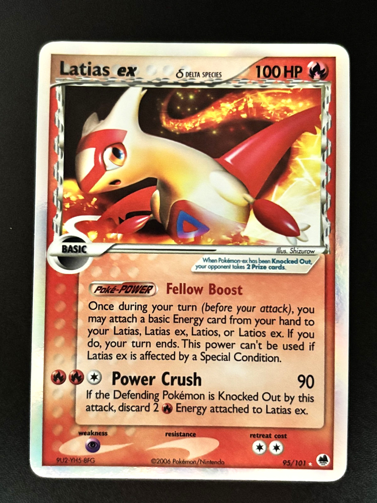 Latias ex 95/101 Delta Species Dragon Frontiers Rare Holo ex Pokemon TCG - NM