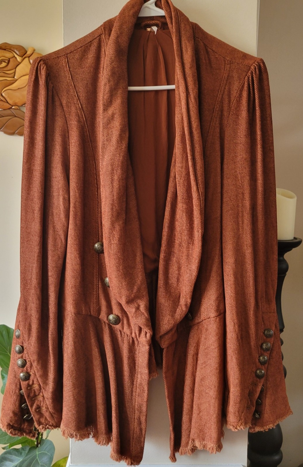 Free People Jacket Lace Cuff Size m