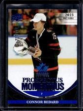 Connor Bedard 2023 Upper Deck Team Canada #PM-36 Prospectus Momentous Blue /349