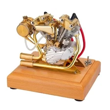 Mini V-type 4.2CC twin-cylinder four-stroke metal motorcycle engine model