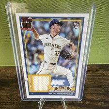 Topps 2026 Series 1 Rookie Relic Jacob Misiorowski #91R-JMI Brewers