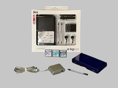 Nintendo DS Lite Cobalt/Black With Brand New Accessory Pack and 3