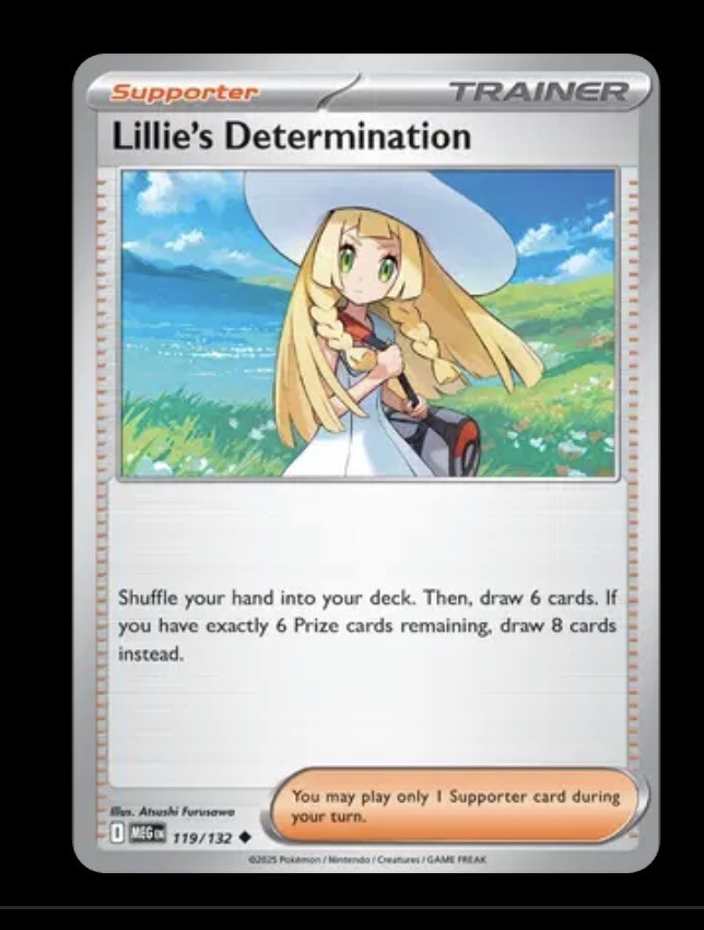 Lillie's Determination - 119/132 MEG 119/132 Pokémon ME01: Mega Evolution Unc...