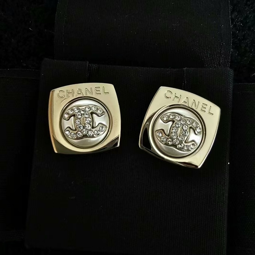 Authentic CHANEL Coco Mark stud Earrings - image 1