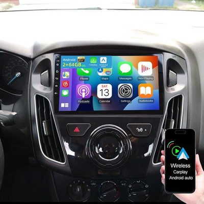 9'' For Ford Focus 2012-2018 Android 15 Carplay Car Radio Stereo GPS Navi WIFI BT