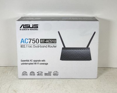 ASUS AC750 Dual-Band Router RT-AC51U New Sealed