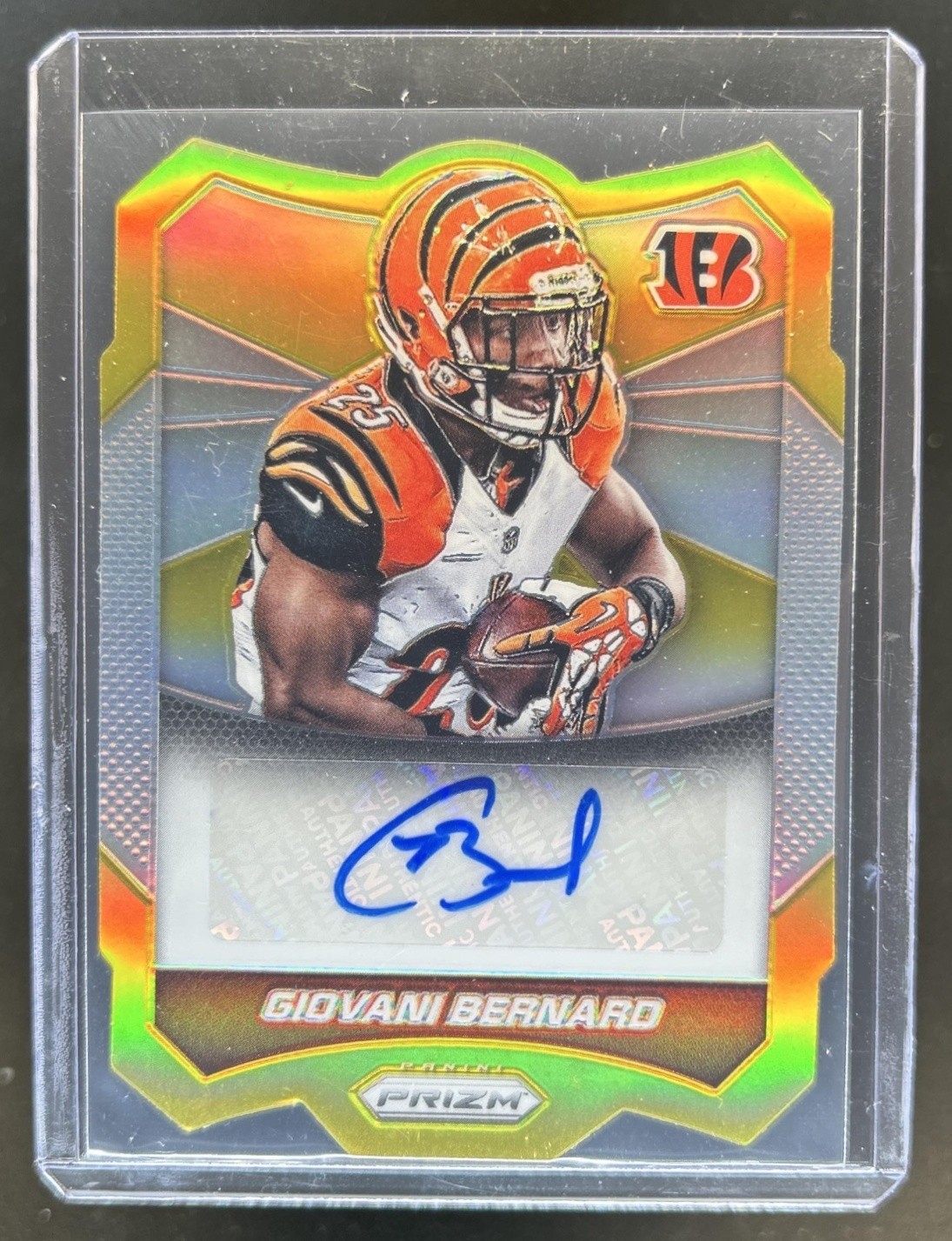 2014 Panini Prizm Giovani Bernard Auto Autograph Prizm Gold #/10 Bengals