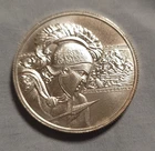 1/2oz .999 Fine Silver Spartan Round Intaglio Mint 30mm
