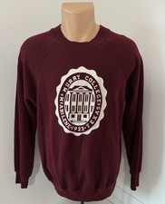 Vintage 1970’s McMurry College Abilene Texas Raglan Crewneck Sweatshirt USA Made