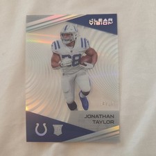 2020 Panini Chronicles # 4/10 Clear Vision Silver Jonathan Taylor RC Colts