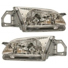 For Mazda Protege 1999-2000 2pcs Headlights Lr Clear Lens Wbulbs Bj0e51040ap1