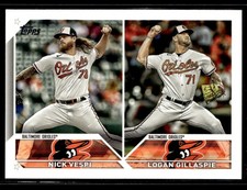 2023 Topps Update #US322 Nick Vespi / Logan Gillaspie RC Baseball Card 1103T