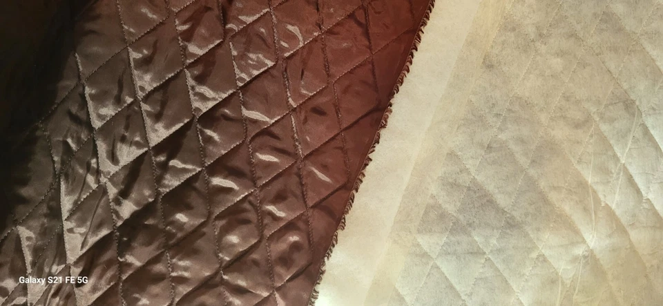 Ripstop BROWN POLYECTER Fabric WITH NAP Remnants Size: w 1yd.7" x 1yd.24" - Image 4 of 4