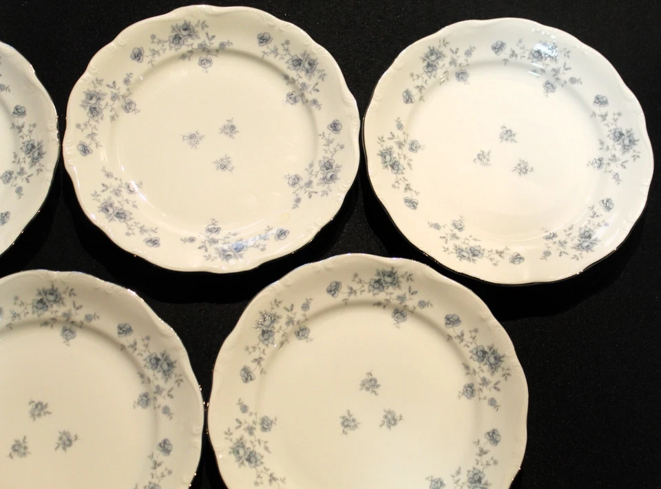 Johann Haviland Blue Garland Bavaria Set Of Six Salad Plates - Image 2 of 4